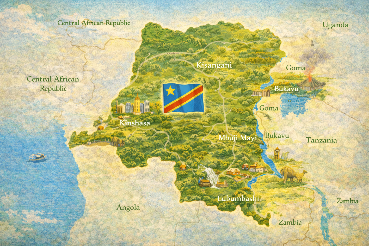 Carte RDC